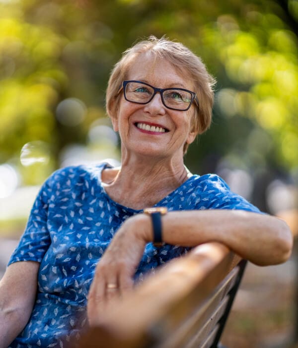Senior smiling woman