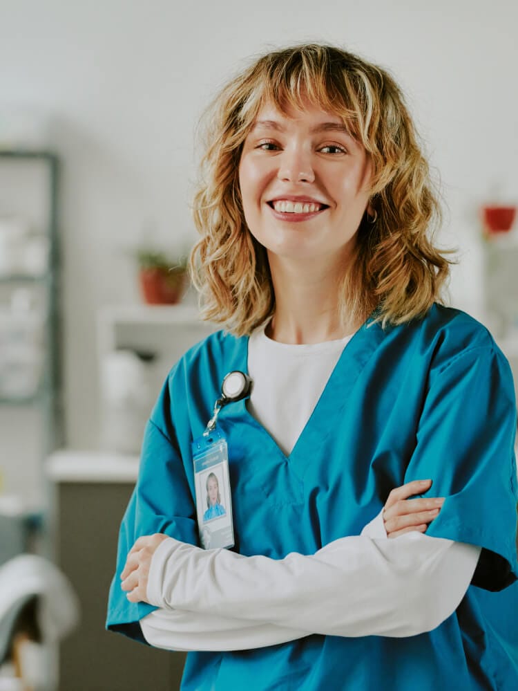 Professional nurse portrait